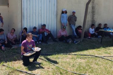 La FAV participó de unas jornadas rurales de trabajo voluntario en Luján, San Luís