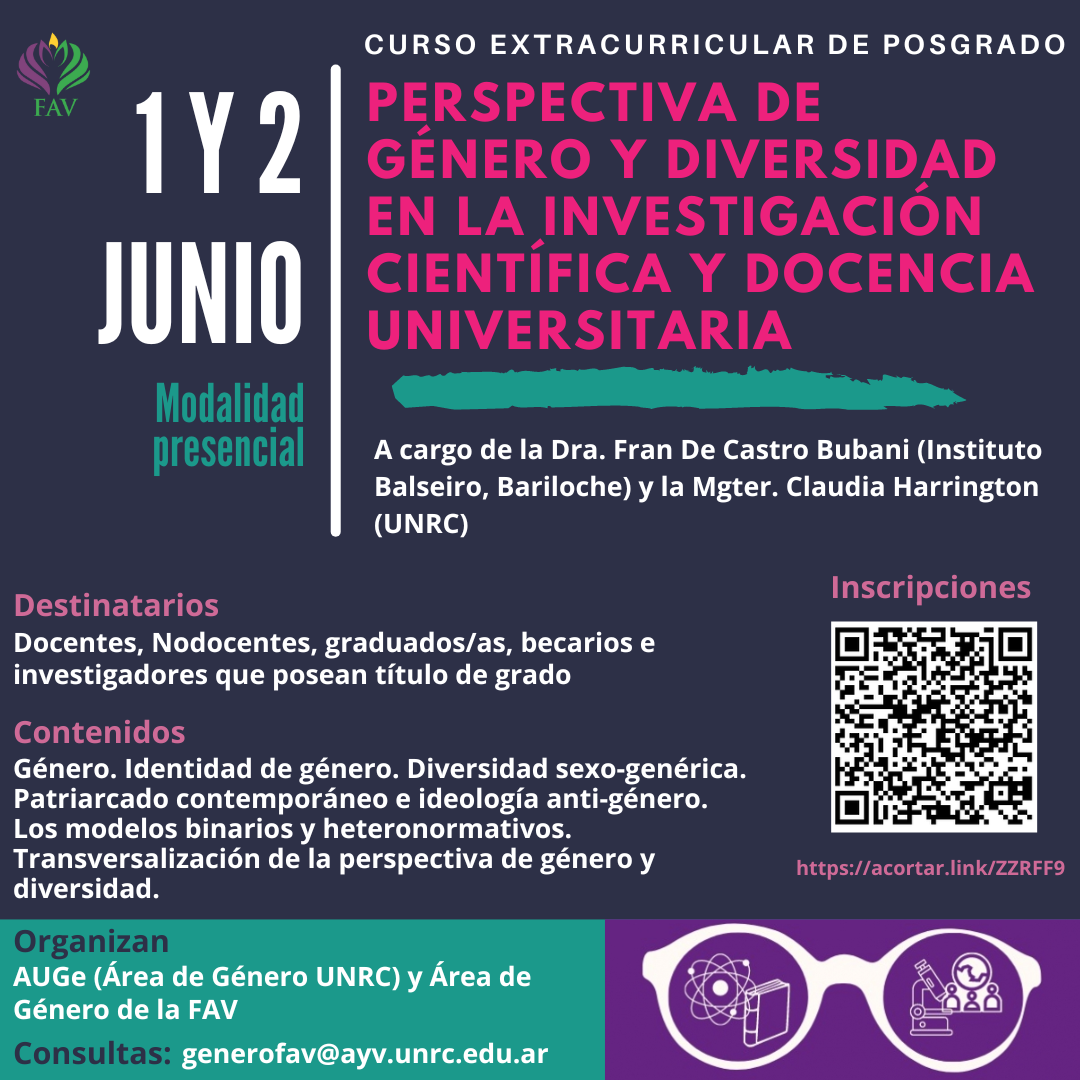 Curso extracurricular sobre perspectiva de género y diversidad en la ...