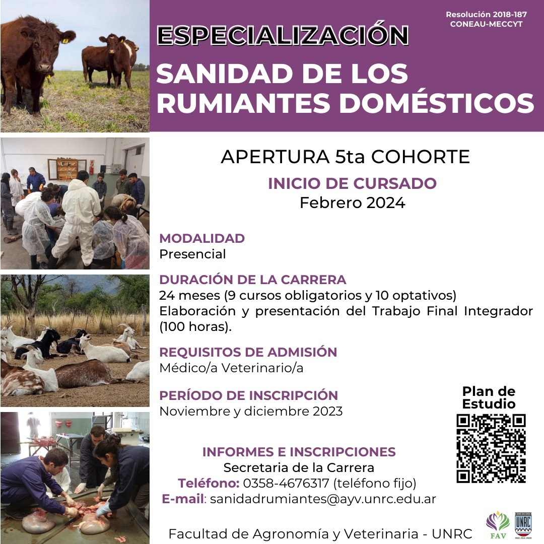 Inscripciones abiertas para la 5ta Cohorte de la Especialización en ...